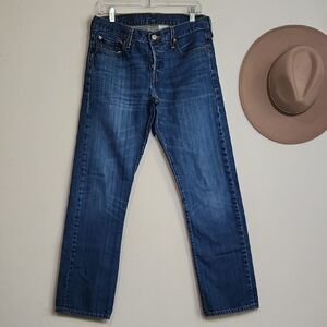 Button Fly Vtg. Levi's Classic Straight Blue Jeans